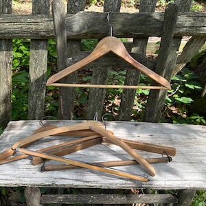 Vintage Wood Hangers - Etsy