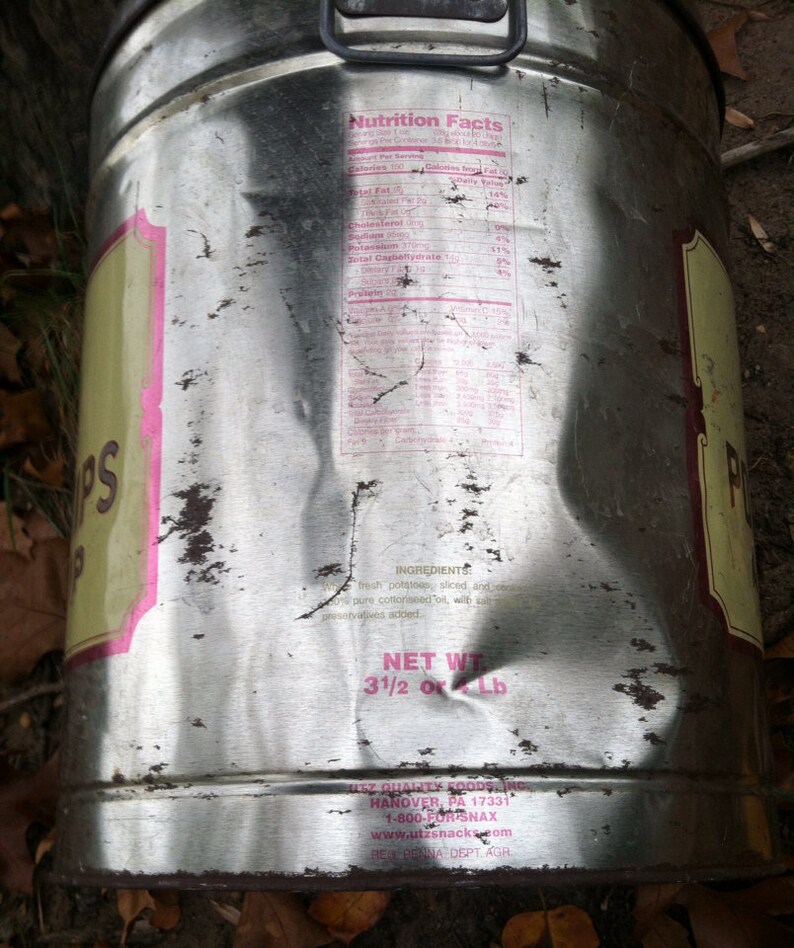 Utz Hanover Pa. Potato Chip Can 3 1/2 4 lbs Etsy