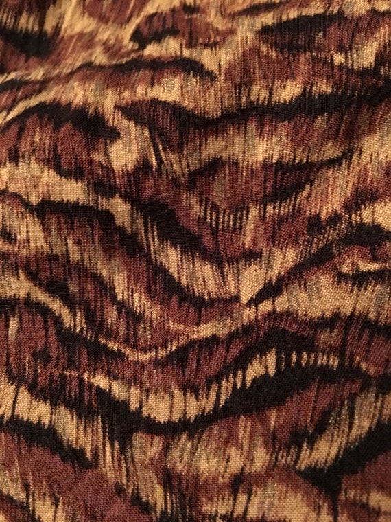 Rayon Dress Tiger Stripe Maxi Summer - image 10