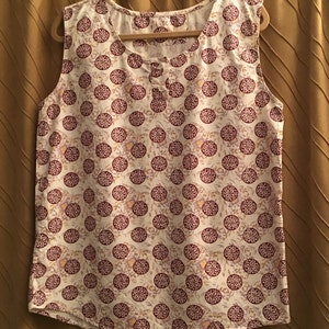 Blouse Oriental Asian Sleeveless