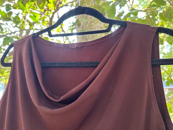 Basic Chocolate Brown Layering Top - image 4