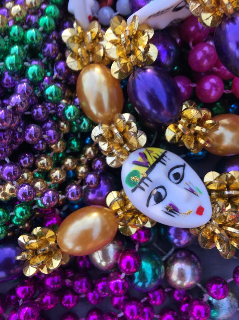 Vintage Mardi Gras Beads NOLA By the Pound/ 2 lbs./ FREE Etsy