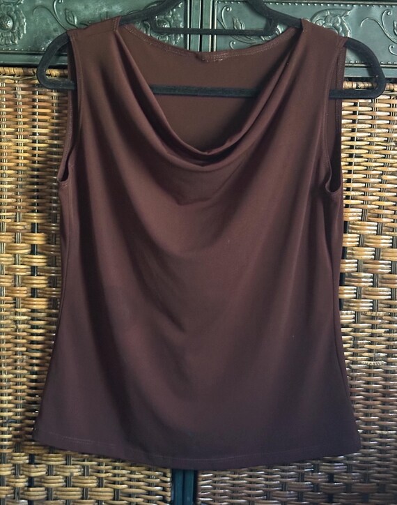 Basic Chocolate Brown Layering Top - image 5