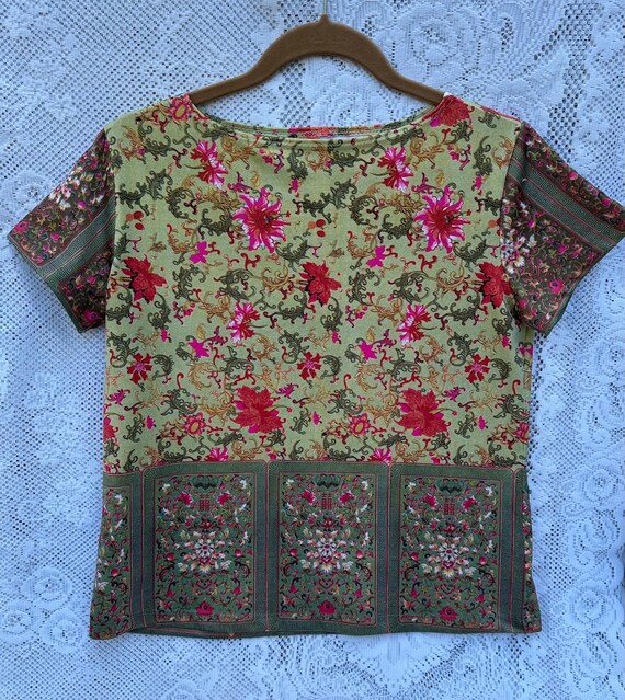 Oriental Spandex Modified Top