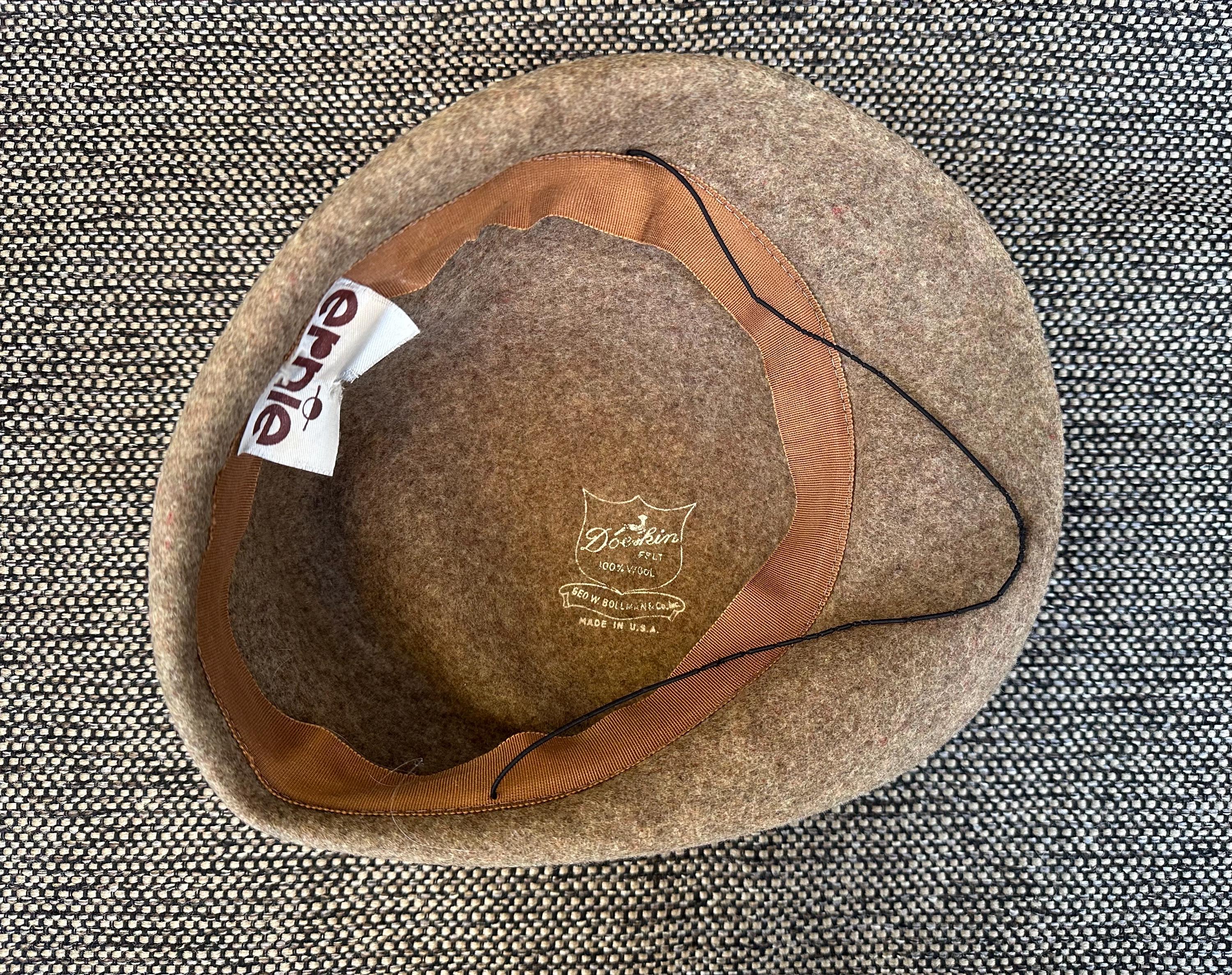 帽子 BERET / BROKEN WOOL / BROWN HEATHER BERET / BROKEN WOOL / BROWN HEATHER（Wool Beret - Dark Green