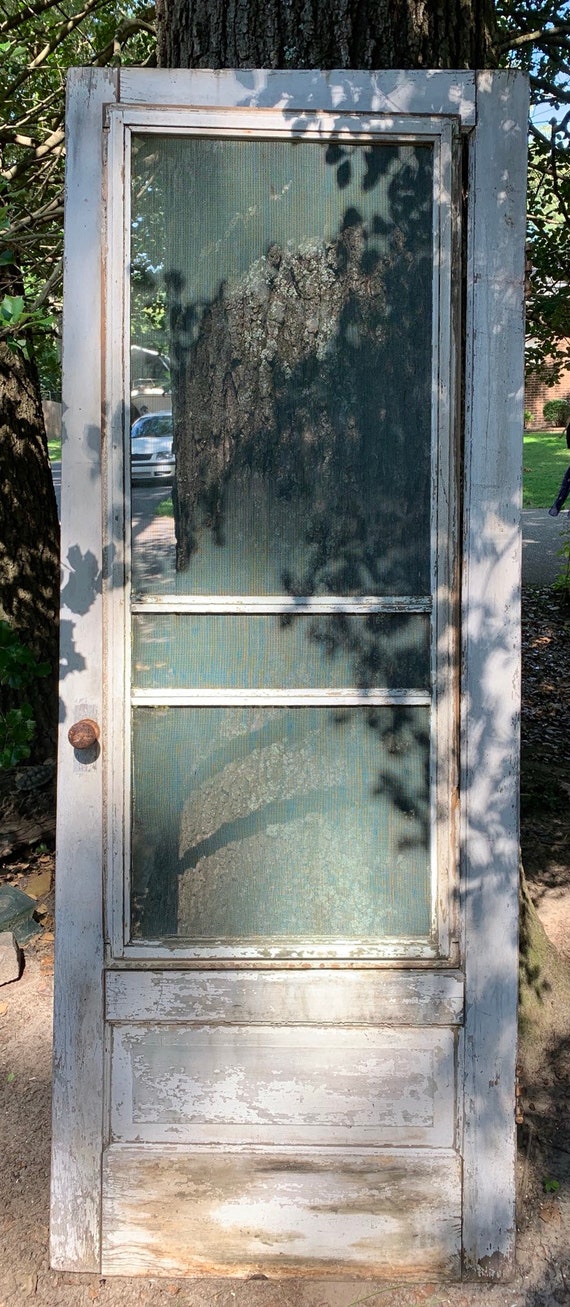 Antique Vintage Screen Door All Original Hardware Free Shipping East Coast