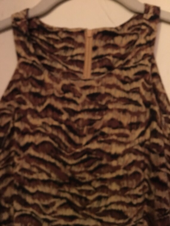 Rayon Dress Tiger Stripe Maxi Summer - image 9