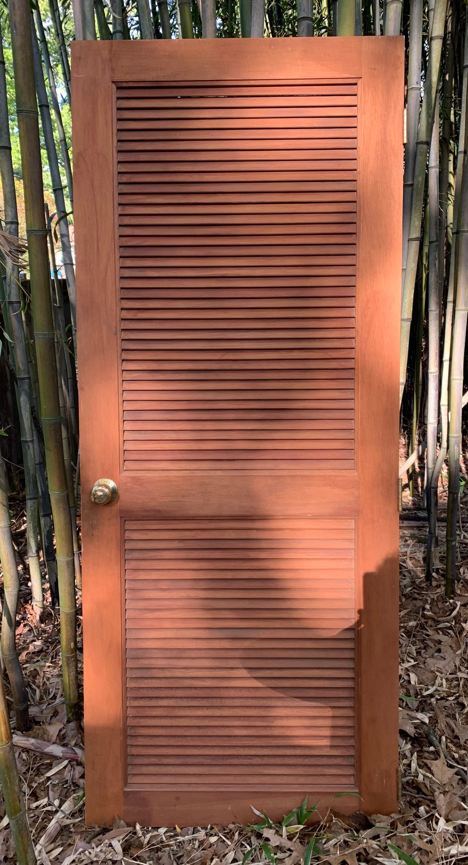 Louvered Wood Door/ Free Shipping Etsy
