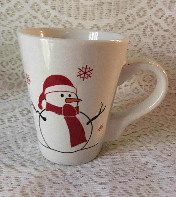 California Pantry Snowman Mug Free Shipping Etsy