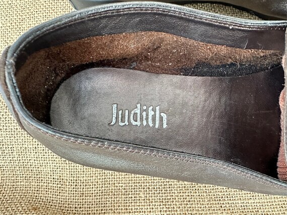 Judith Metallic Leather Flats - image 3