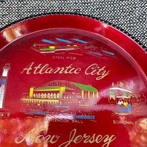 Two Plastic Souvenir Trays Atlantic City Florida image 4