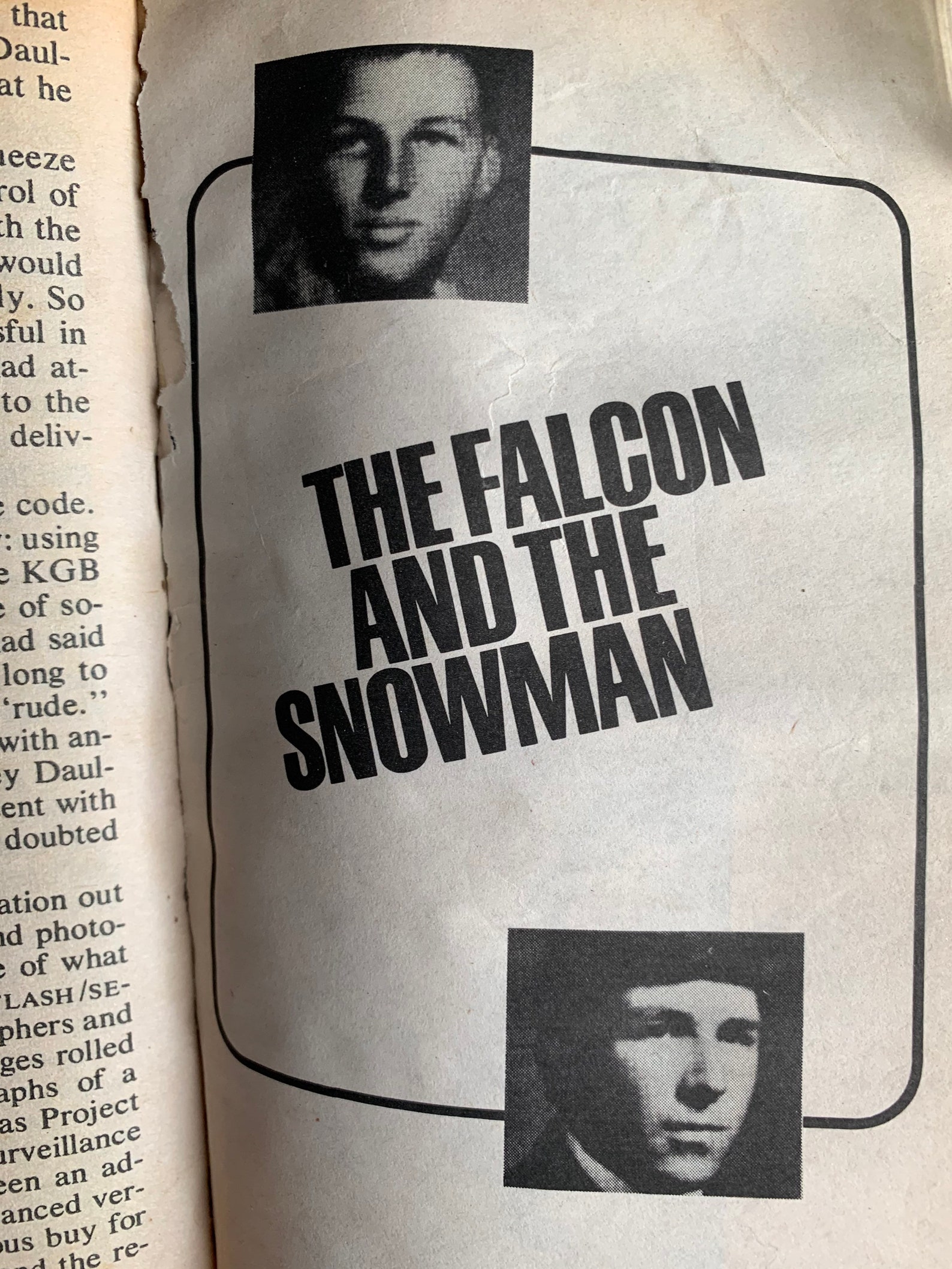 The Falcon and The Snowman/ Original 197980 Paperback/ FREE Etsy