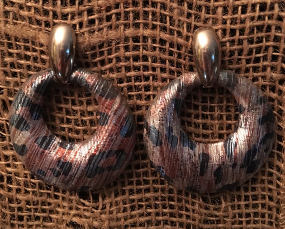 Boucles D'oreilles Créoles Petites - Plaqué Or Rose/or Noir - Dos Levier, Acier Inoxydable - Neuf