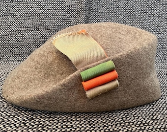 BERET BROKEN WOOL BROWN HEATHER かわしまたかひろ BERET BROKEN WOOL BROWN HEATHER かわしまたかひろ - メルカリ