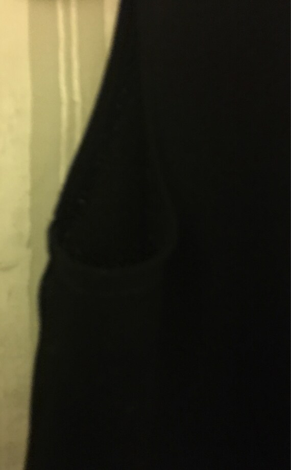 Sheer Black Crepe Shell - image 3