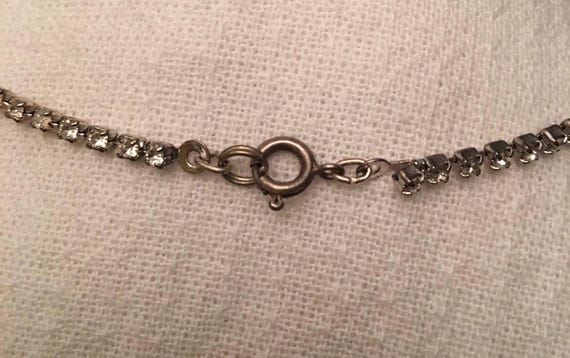 Necklace Rhinestone Tiny Squares - image 3