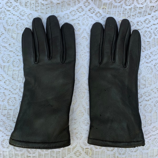 Thinsulate Brown Leather Driving Gloves