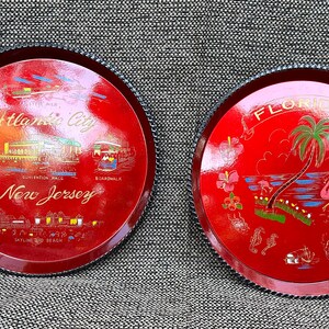 Two Plastic Souvenir Trays Atlantic City Florida image 8