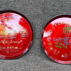 Two Plastic Souvenir Trays Atlantic City Florida image 10