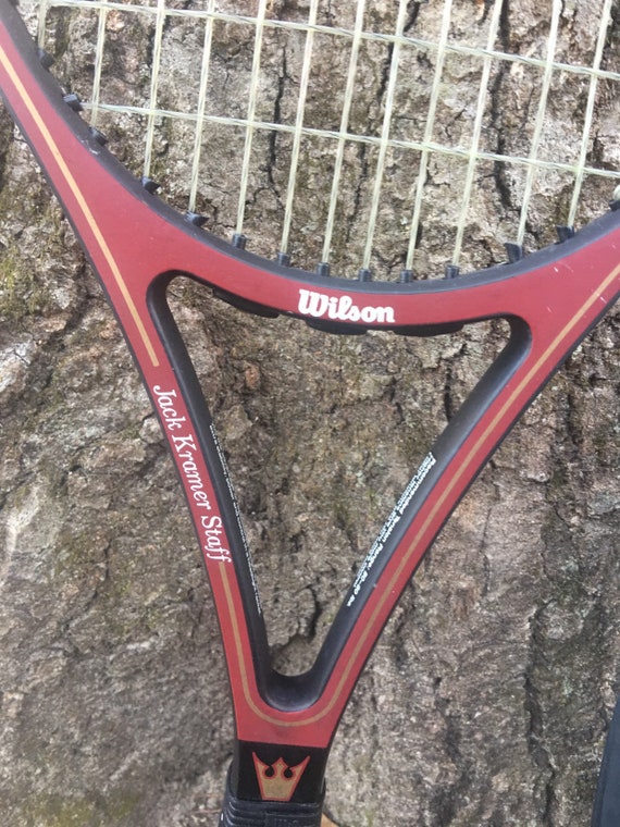 Tennis Racket Jack Kramer Staff Wilson With Case Mid Size - Etsy