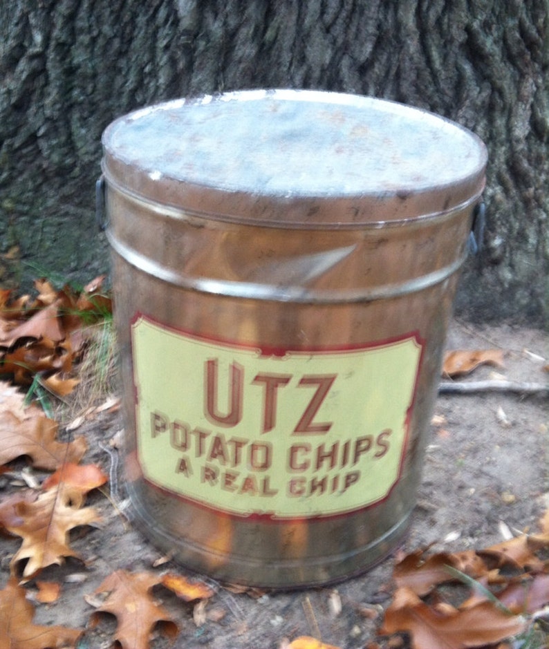 Utz Hanover Pa. Potato Chip Can 3 1/2 4 lbs Etsy