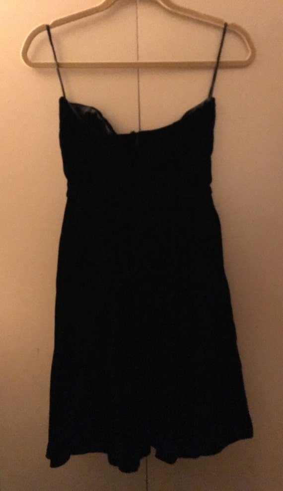 Black Velvet Strapless Cathy Hardwick Dress - Etsy