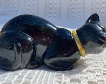 Avon Sleeping Black Cat FULL Cotillion or Heres My Heart