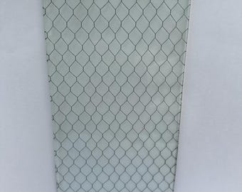 Authentic Embedded Chicken Wire Glass Panel