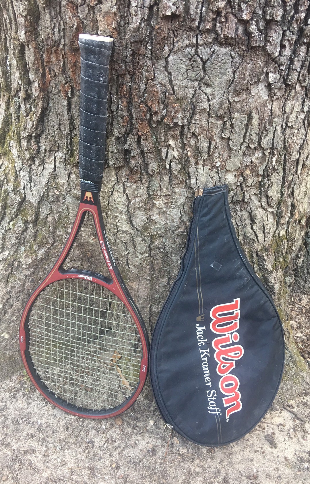 Tennis Racket Jack Kramer Staff Wilson With Case Mid Size - Etsy