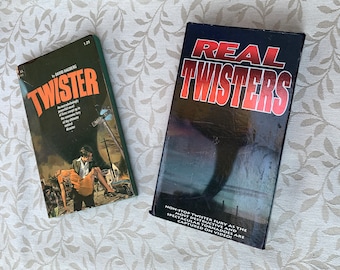 Book and VHS Twister 1975 book Real Twisters VHS