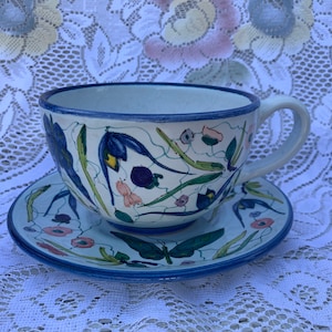 Ceramic Soup Cup with Saucer