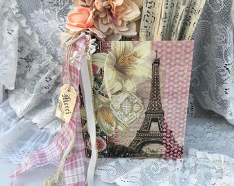 Decorative Bag Eiffel Tower French Shabby Chic