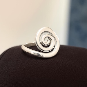 925 Sterling Silver Spiral Ring | Handmade Minimalist Jewelry | Swirl Ring for Women | Unique Gift for Her | Anniversary Gift