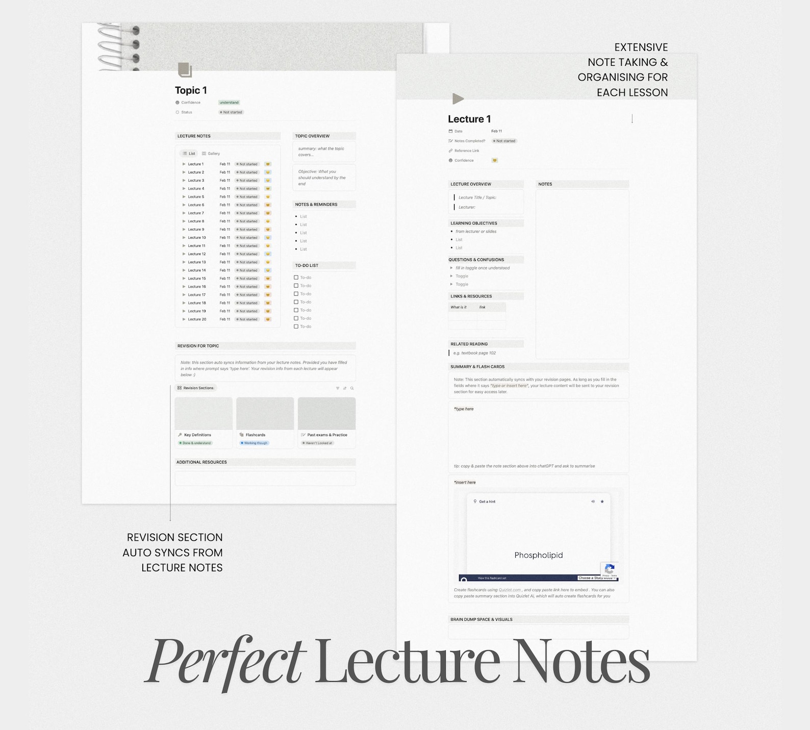 University Module Organiser THE BEST All in One Notion ADHD Student Planner | Ultimate Digital Life ...
