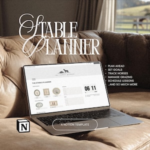 ULTIMATE Horse Girl Planner | Equestrian Notion template | Care Tracker, Stable Management, Riding Schedule, Training Competition Organiser