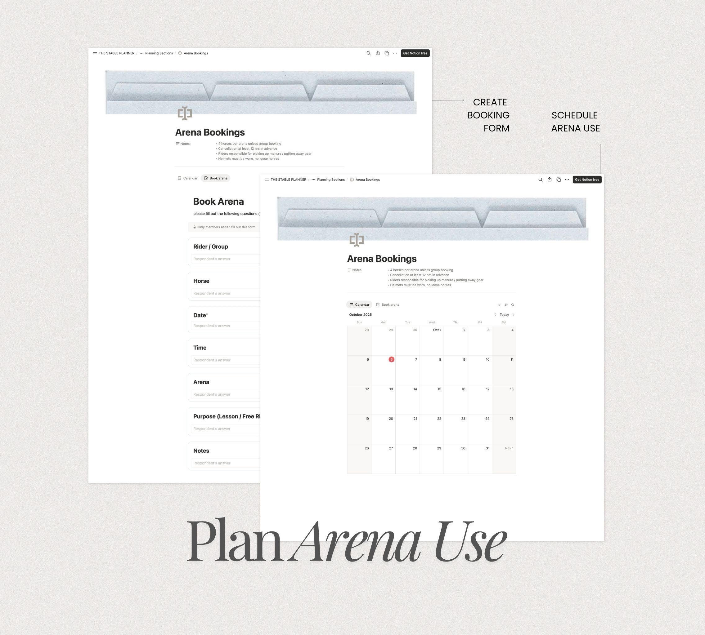 ULTIMATE Horse Girl Planner | Equestrian Notion Template | Care Tracker ...