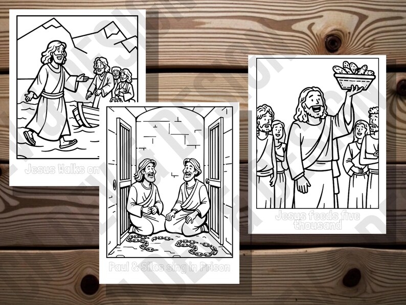 New Testament Story Coloring Pages, Christian Printable Bundle for Kids ...