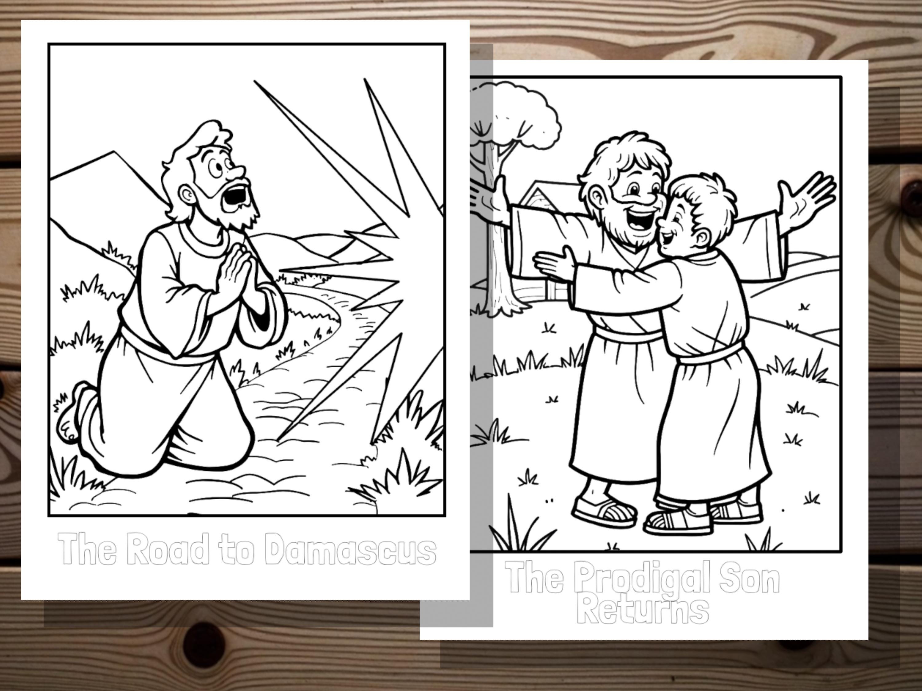 New Testament Story Coloring Pages, Christian Printable Bundle for Kids ...