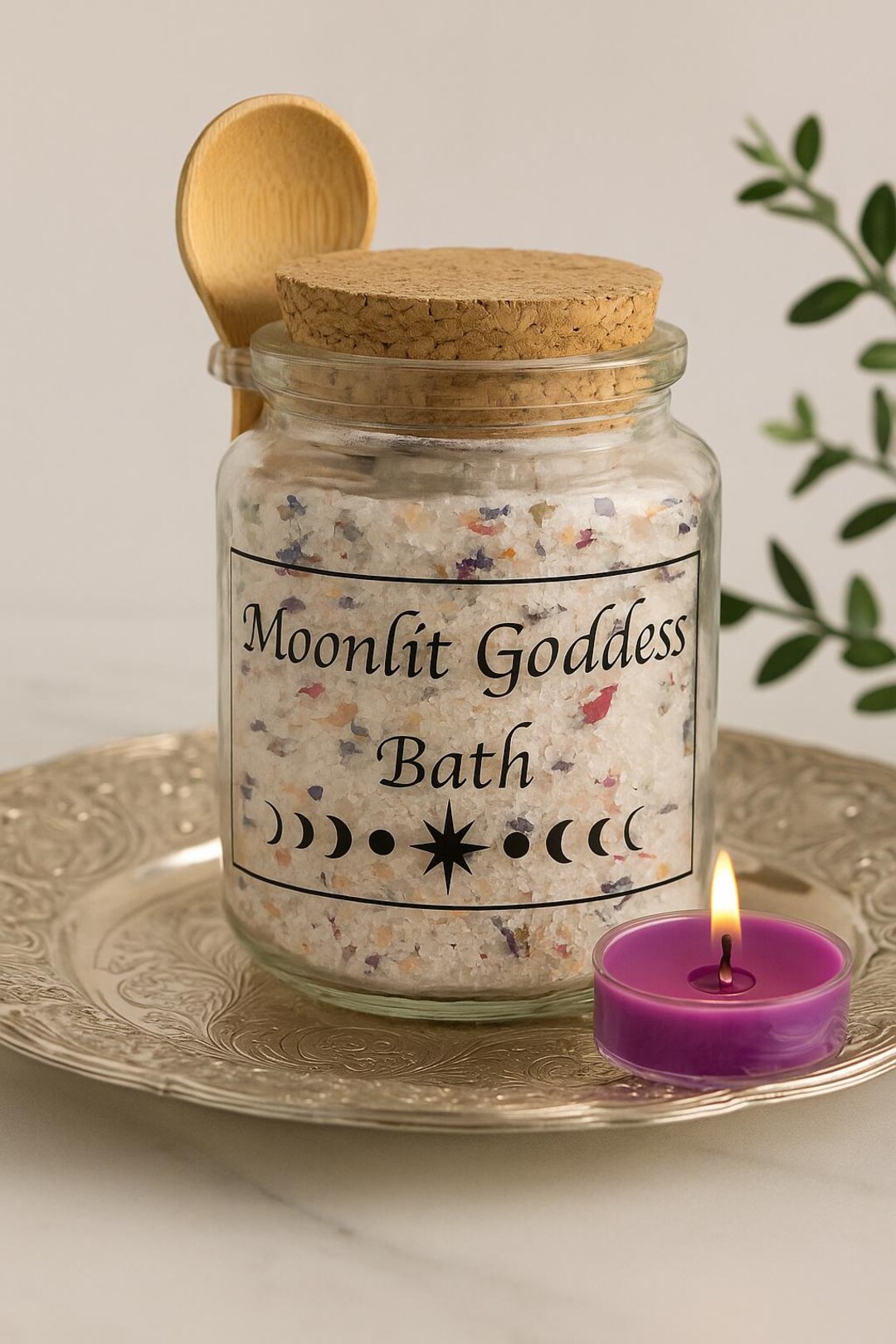 Moonlit Goddess Bath Salts: Herbal Self-care Ritual Soak - Etsy