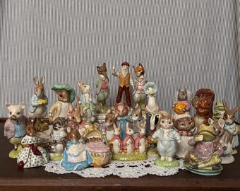 Vintage Beatrix Potter Figurines | Beswick and Royal Albert | English Porcelain Figures | Peter Rabbit Collectibles