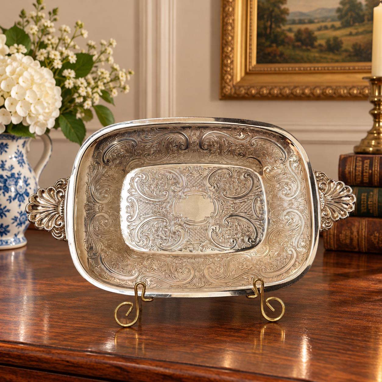 Barker Ellis Silver Plate Tray - Etsy