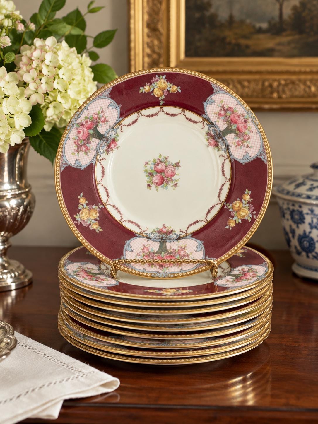 Royal Worcester Antique Plate - Etsy