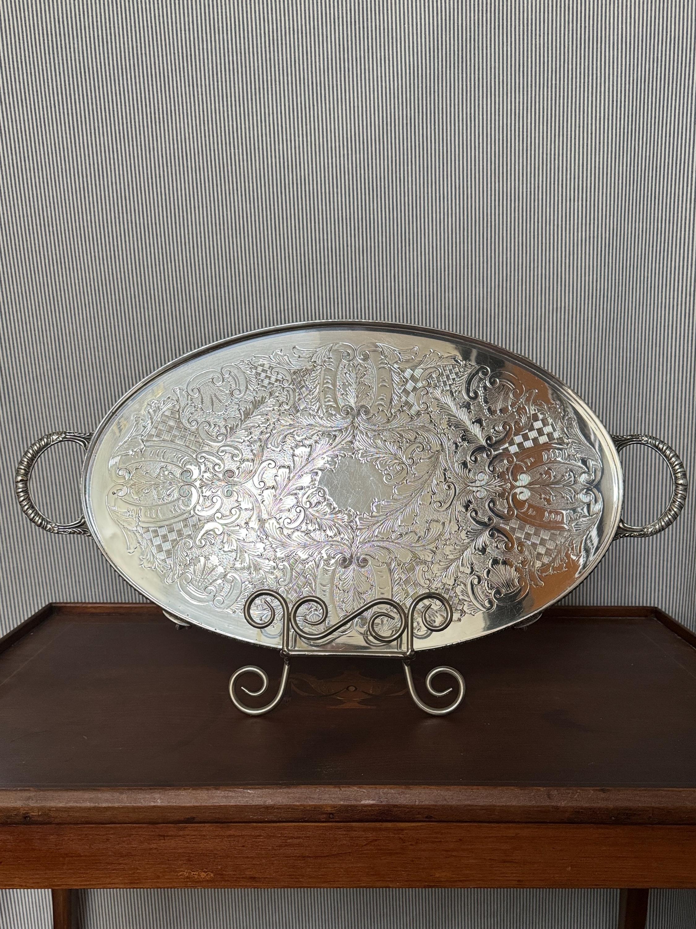 English Silver Tray - Etsy English Silver Tray - Etsy