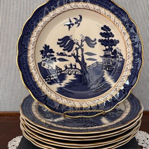   Old Willowロイヤルドル４枚@2050円 Real Old Willow Royal Doulton - Etsy