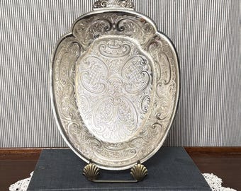 Barker Ellis Silver Co. Engraved Serving Tray Made in England - Etsy