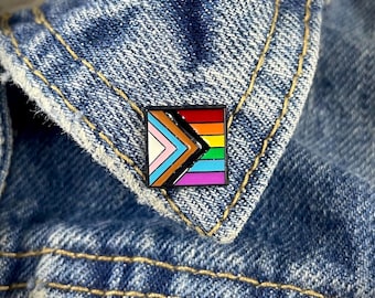 Pride Flag Enamel Pin – 1/2 Inch