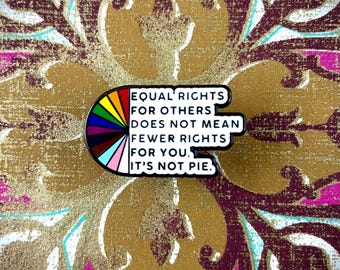 1” Equal Rights Enamel Pin – Bold & Empowering Statement Accessory