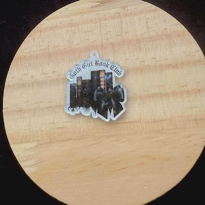Kindle Dust Plug Charm - &quot;Goth Girl Book Club | With Keyring & Clasp (iPhone, USB-C, Micro USB)