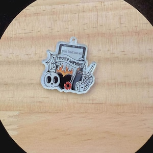 Kindle Dust Plug Charm - &quot;You Had Me at Trigger Warning&quot; | With Keyring & Clasp (iPhone, USB-C, Micro USB)