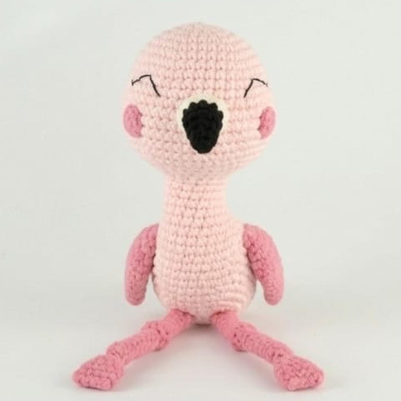 Flamingo Crochet Pattern PDF – Cute Pink Amigurumi Flamingo Plush (10”), Tropical Bird Toy, Easy DIY Gift